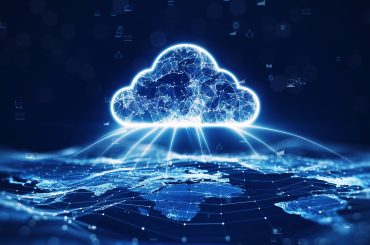 Data,Transfer,Cloud,Computing,Technology,Concept.,There,Is,A,Large